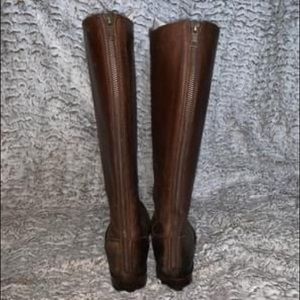 Frye back zip boots